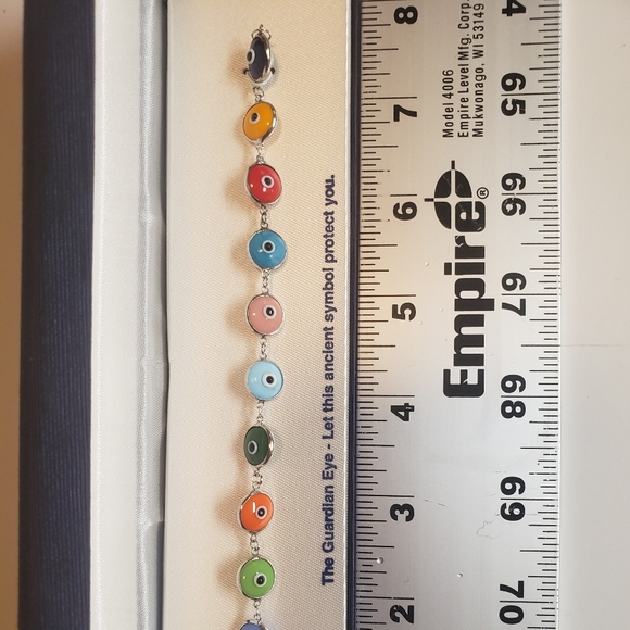 Guardian Eye Sterling Silver Bracelet - Picture 2 of 2